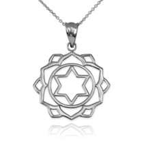 Sterling Silver Anahata (Love) 4th Chakra Womens Yoga Pendant Necklace - £15.72 GBP+