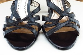 BP. Size 7.5 M Black Slides Leather Women Sandal Shoes Azalea - £15.76 GBP