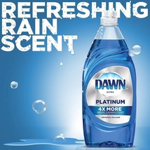 2 Bottles 7 oz + 7 oz DAWN Ultra Platinum Dishwashing Liquid Blue Rain s... - $24.22