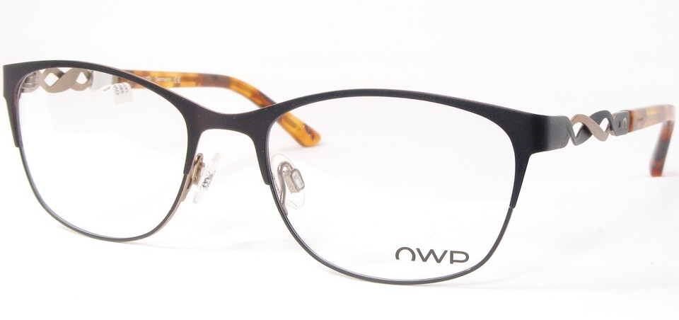 OWP Mod. 1402 500 Matte Brown /Gold UNIQUE RARE EYEGLASSES GLASSES 53-18... - $138.32