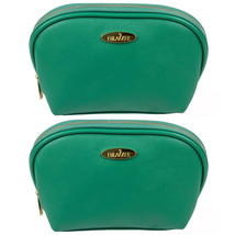 Pack of (2) NEW Sea Green Draizee PU Leather Cosmetic and Travel Accessory Bag - £10.02 GBP