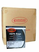 EnviroCare Type B HEPA Allergy Bags for Riccar 8000 8900 Simplicty 7000; 72 Bags - $162.38