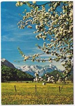 Postcard Loisach Valley In Spring Wetterstein Mountains Germany - £3.09 GBP