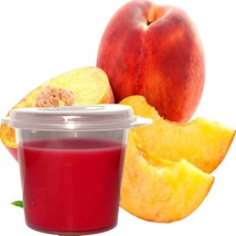 Juicy Peaches Scented Soy Wax Candle Melts Shot Pots, Vegan, Hand Poured - £12.64 GBP+