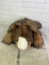 VTG Carousel by Guy Bunny Rabbit Laying Floppy Hairy Bull Nose Plush Toy Brown - £67.73 GBP
