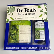 Dr. Teal&#39;s Relax &amp; Relief Epsom Salt &amp; Foaming Bath with Eucalyptus &amp; Spearmint, - £27.96 GBP
