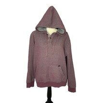 RVCA Mens Size Large Regular Fit Long Sleeve Purple Hoodie Sweatshirt 1/... - £15.56 GBP