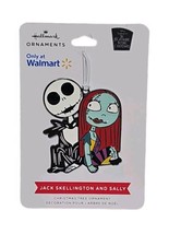 2023 Hallmark Flat Metal Ornament Nightmare Before Christmas Jack &amp; Sally NEW - $8.87