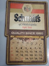 VINTAGE 1979 Schmidt&#39;s Beer Philadelphia Plastic Sign - £38.65 GBP