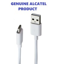Alcatel 2.5ft USB-C Charge &amp; Sync Cable (White) - CDA0000128C1 - $2.99