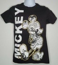 DISNEY PARKS Mickey Mouse Black &amp; White Cotton T-Shirt Top Small - £14.84 GBP