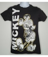 DISNEY PARKS Mickey Mouse Black &amp; White Cotton T-Shirt Top Small - £14.89 GBP