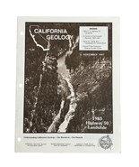 California Geology Magazine Conservation Mines November 1987 Hwy 50 Land... - $262.05 MXN