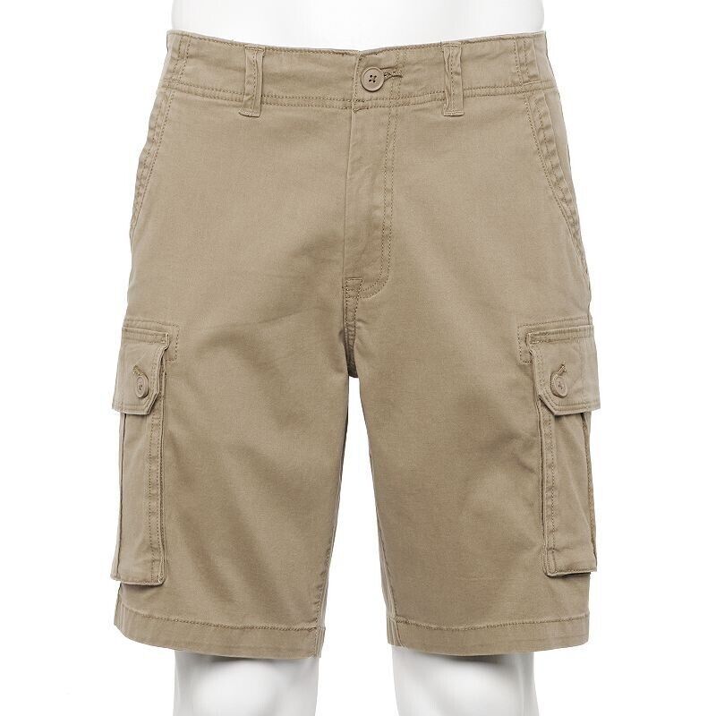 Primary image for Sonoma Everyday Cargo Chino Shorts Mens 30 Beige Cotton Stretch NEW