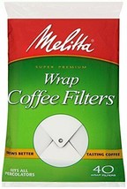 Melitta Coffee Filters for Percolators White Wrap Around 40-Count Filters - £6.25 GBP