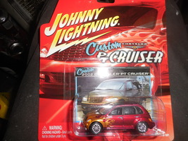 2002 Johnny Lightning JL Custom PT Cruiser &quot;RED&quot; Mint Car On Sealed Card - £2.40 GBP