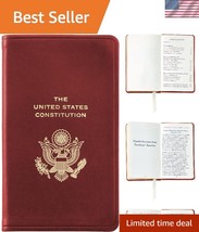 Burgundy Leather Pocket Constitution: A Collector&#39;s Edition of America&#39;s... - $49.00