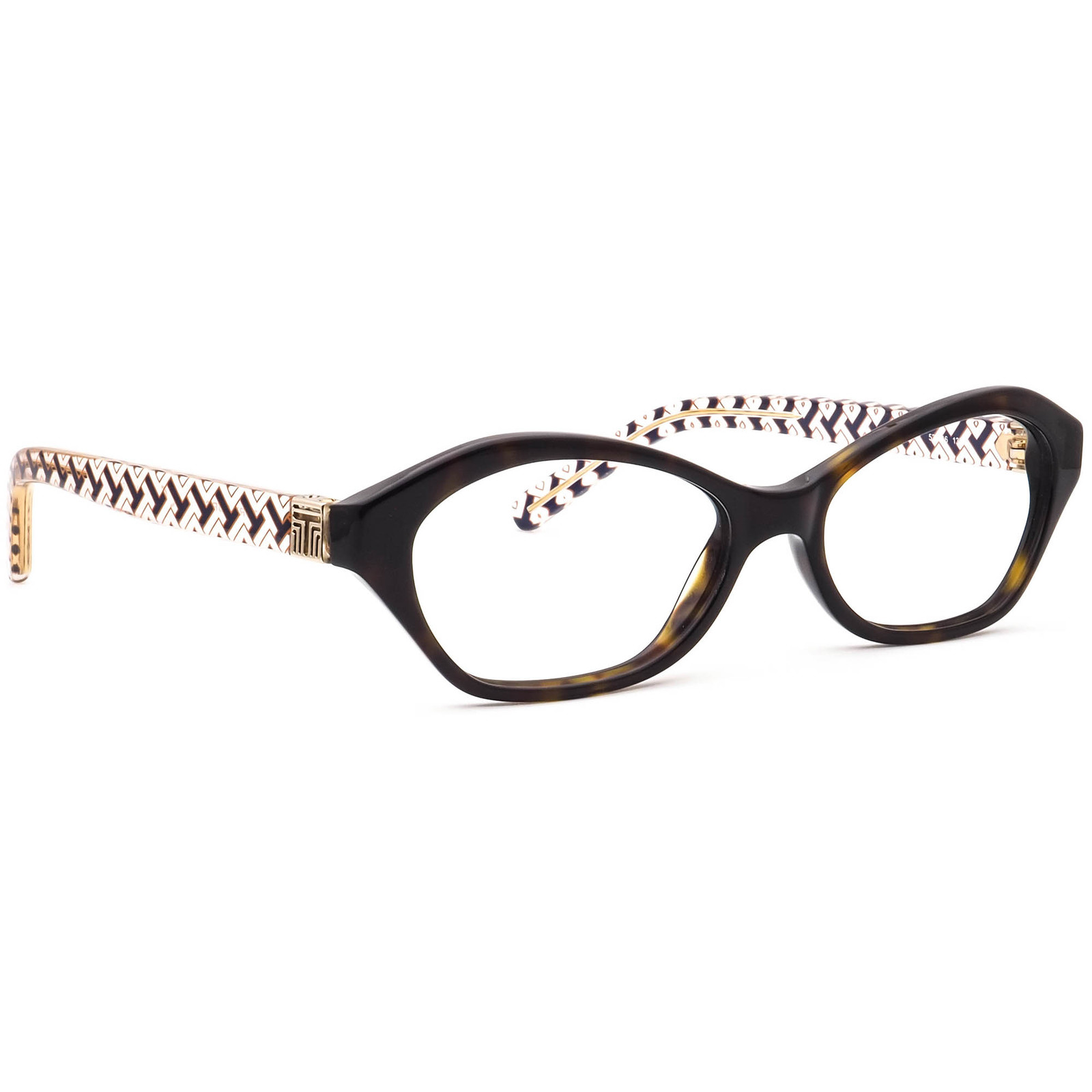 Tory Burch Eyeglasses TY 2044 1322 Dark Havana Semi Cat Eye Frame 52[]16... - $179.99