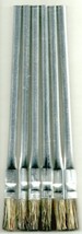 6 Paste Flux Acid BRUSHES 100% horsehair stiff bristle Shop 6 1/4&quot; x 3/8... - $300.28 MXN