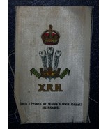 VINTAGE CIGARETTE CARDS SILK 10th PRINCE OF WALES OWN ROYAL HUSSARS - £1.34 GBP