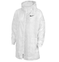 Nike CJ3038 Hooded Woven Burnout Zip Jacket Light Grey ( S ) - £77.37 GBP