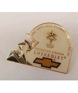 Salt Lake City 2002 Olympic Pin CHEVY Chevrolet Sponsor Lapel Hat Pinback - £14.84 GBP