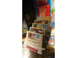 Nintendo SNES Famicom Cartridge Tiered Game Holder Imported Carts Japanese World - £17.54 GBP