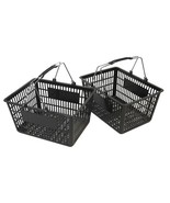 NEW Shopping Basket Set set of 2 black - $539.77 MXN