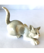Lladro Attentive Cat 5112 Porcelain Kitty Figurine Gloss Made in Spain 1981 - £67.47 GBP