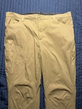 Eddie Bauer Pants Men’s Size 42x32 Fleece Line Chino Khaki Cold Weather - $25.00