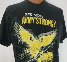 US Army Are You Army Strong XL Black Military T Shirt Go Army USA Eagle ... - £19.86 GBP
