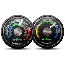 2PCS Reptile Thermometer Hygrometer Mini Glow-In-The-Dark Dial Thermom - £24.21 GBP