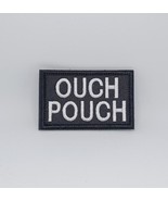 Ouch Pouch Embroidered Hook &amp; Loop Tactical Morale Patch WHITE Text - $8.99