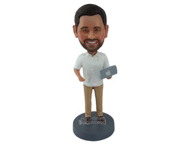 Custom Bobblehead Computer Geek Ready to hack the World - Careers &amp; Professional - £70.88 GBP