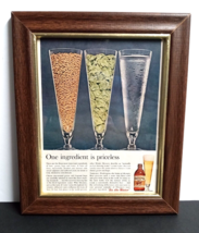 Olympia Brewing Beer Wood Framed Vintage Magazine Cut Print Ad w/ Glass Pane (f) - £15.68 GBP