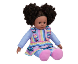 My Sweet Love Toddler Doll Soft Body Brown Eyes Adorable Hair Purple Outfit 16in - £9.39 GBP