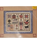Vintage 1995 Dimensions &#39;Land of Liberty&#39; Debbie Mumm Cross Stitch Kit 1... - £11.72 GBP