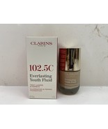 Clarins Everlasting Youth Fluid Foundation 102.5C NIB 1 oz - $19.79