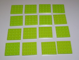 16 Used Lego 4 x 4 Lime Green Plate  3031 - £7.95 GBP