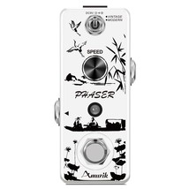 Guitar Phaser Pedal Analog Phase Effect Pedal For Electric Guitar Vintage &amp; Mode - £43.01 GBP