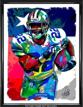 Emmitt Smith Dallas Cowboys Football Sports Poster Print Wall Art 18x24 - £21.23 GBP