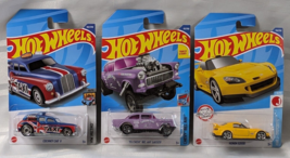 Hot Wheels Honda S2000 1955 Chevy Bel Air Gasser Cockney Cab Ii Nip New Lot Of 3 - £18.77 GBP