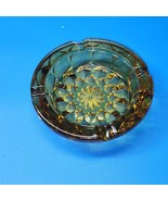 Vintage MCM Ashtray By Imperial Glass - Honey Gold Amber Art Glass 6.25&quot;... - $10.98