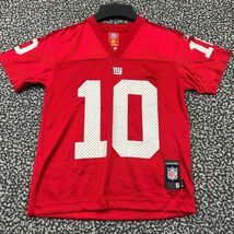 New York Giants Manning #10 Jersey Shirt Youth Small 8 Red NFL V-Neck New S - $68.50 CAD
