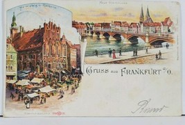 Gruss aus FRANKFURT Multi View Vignette Germany c1900 Postcard L6 - £12.14 GBP