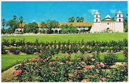 Postcard Mission Santa Barbara Church Santa Barbara California - £3.08 GBP