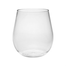 Set of Four Clear Tritan Plastic Balloon or Round Bowl Stemless All Purpose W... - £39.37 GBP