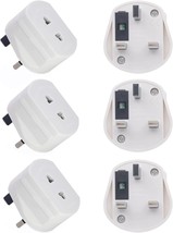 2-Pin To 3-Pin UK Shaver Adapter Plug Socket Converter EU European Euro ... - £2.77 GBP+