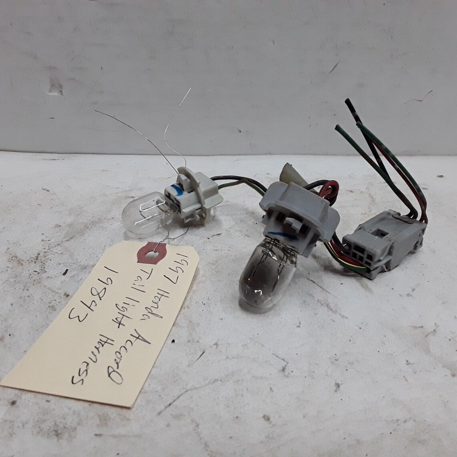96 97 Honda Accord right passenger side outer tail light wiring harness OEM - $29.69