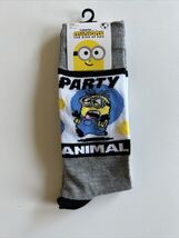 Minnions Crew Socks Shoe Size 6.5-12 NEW 1-pair - $3.99